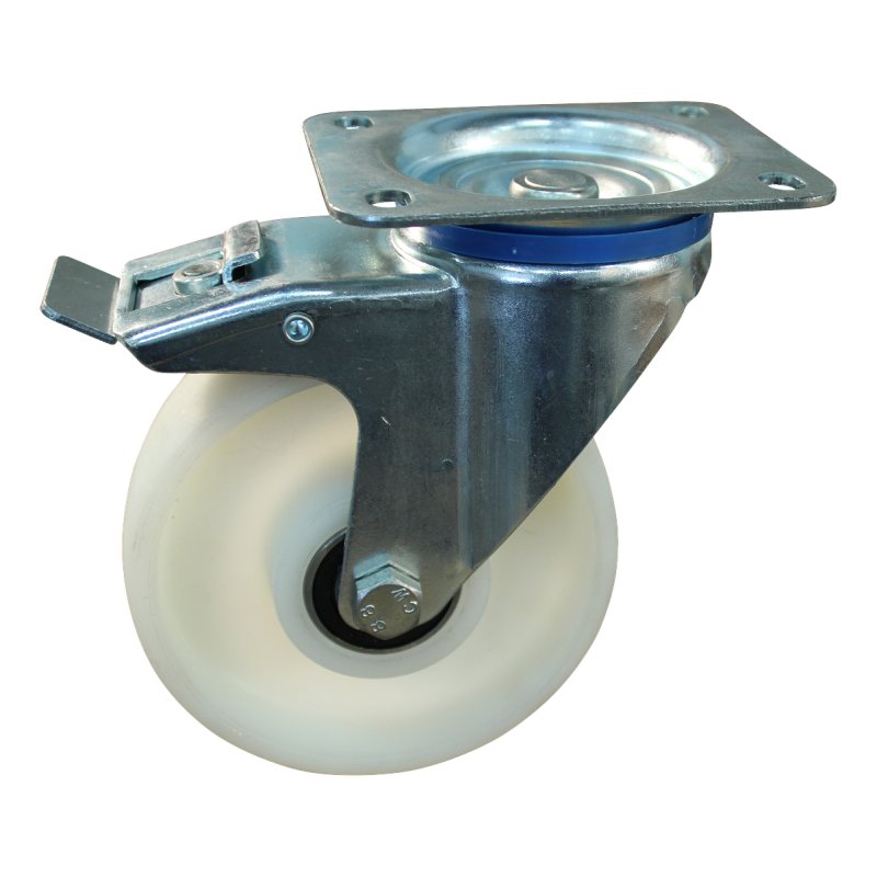 zwenkwiel geremd 175mm serie 34 ᠆ 12 plaatbevestiging kogellager