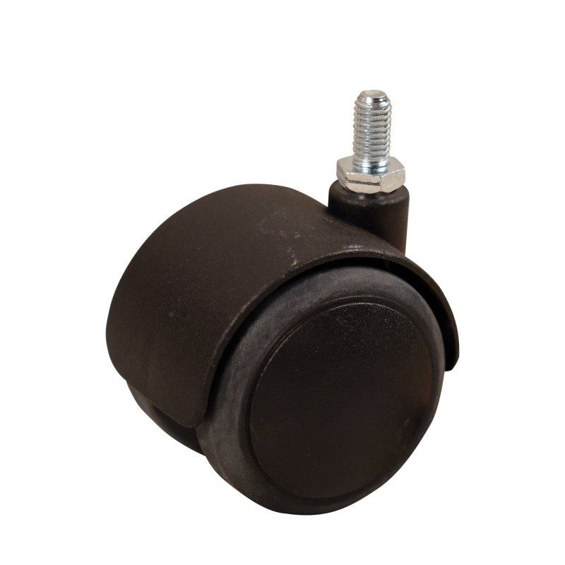 swivel castor 50mm series 74 - 68 draadstift M8 plain bore