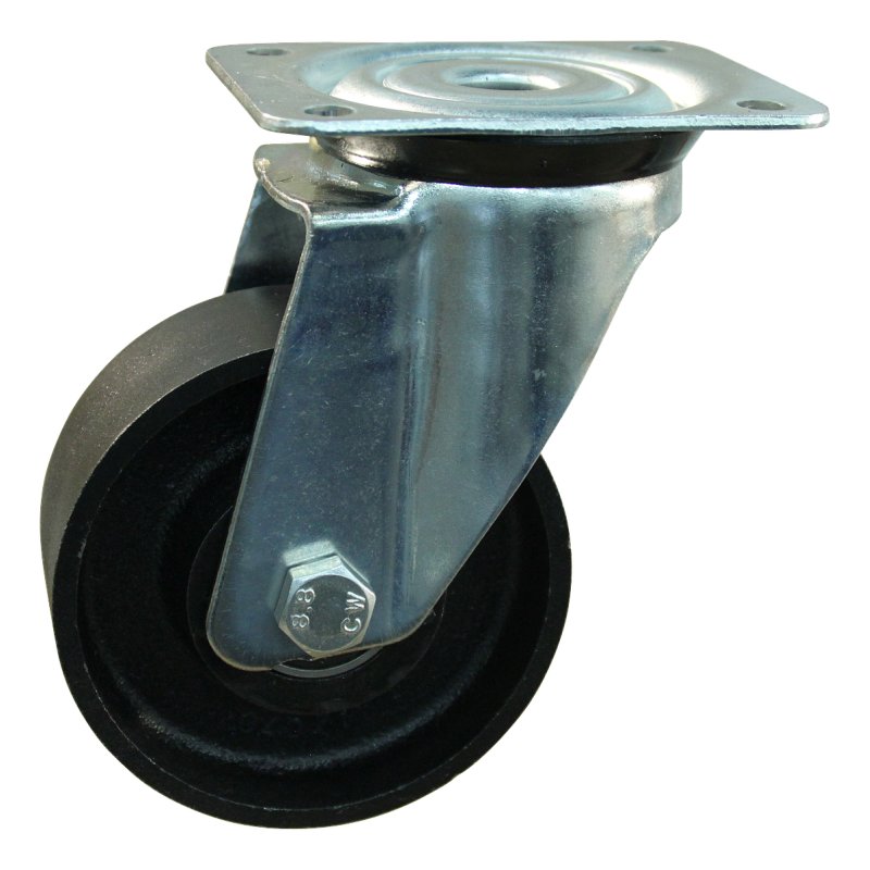 swivel castor 130mm serie 45 ᠆ 15 plate mounting plain bore