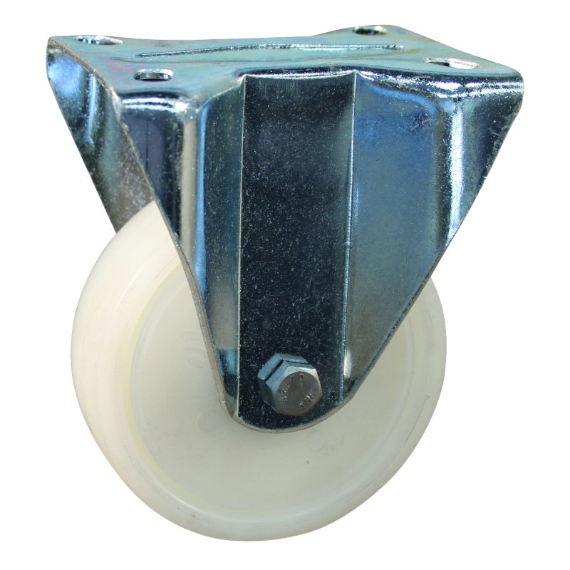 fixed castor 100mm serie 34 ᠆ 19 plate mounting ball bearing