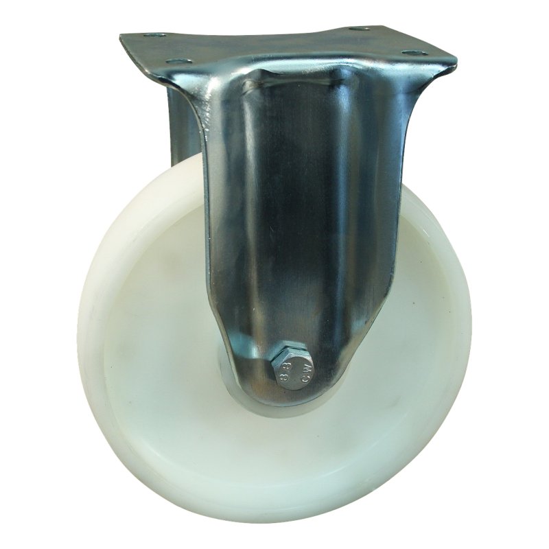 fixed castor 250mm serie 34 ᠆ 14 plate mounting ball bearing