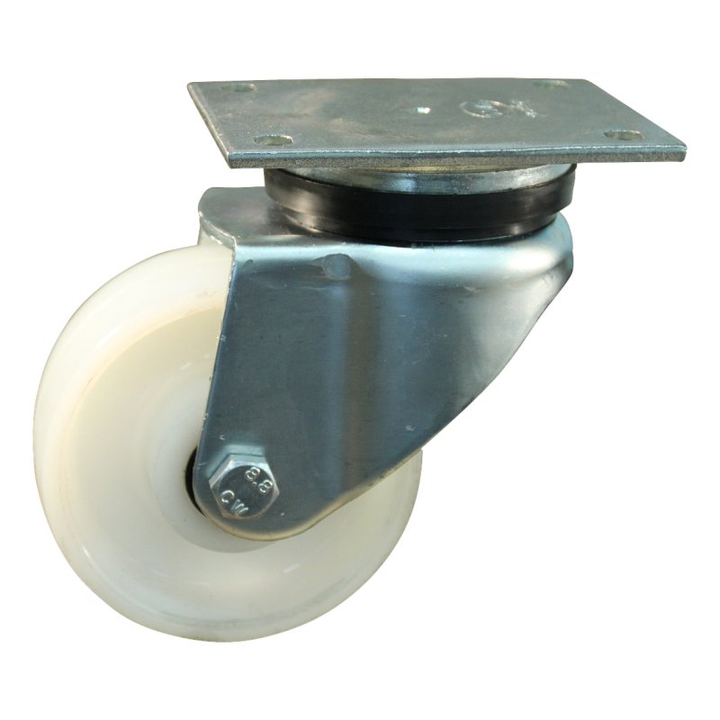 swivel castor 125mm serie 34 ᠆ 14 plate mounting roller bearing