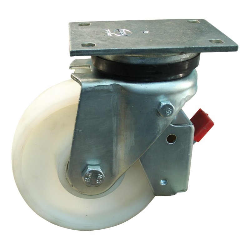 Lenkrolle mit Feststeller 150mm serie 34 ᠆ 14 Plattenbefestigung Kugellager