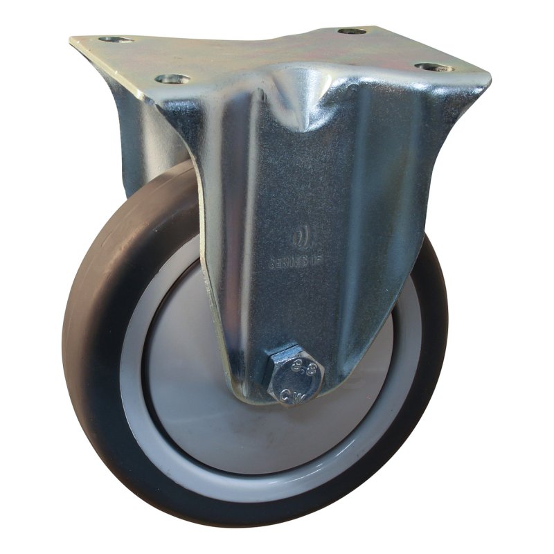 Bockrolle 125mm serie 19 ᠆ 15 Plattenbefestigung Kugellager