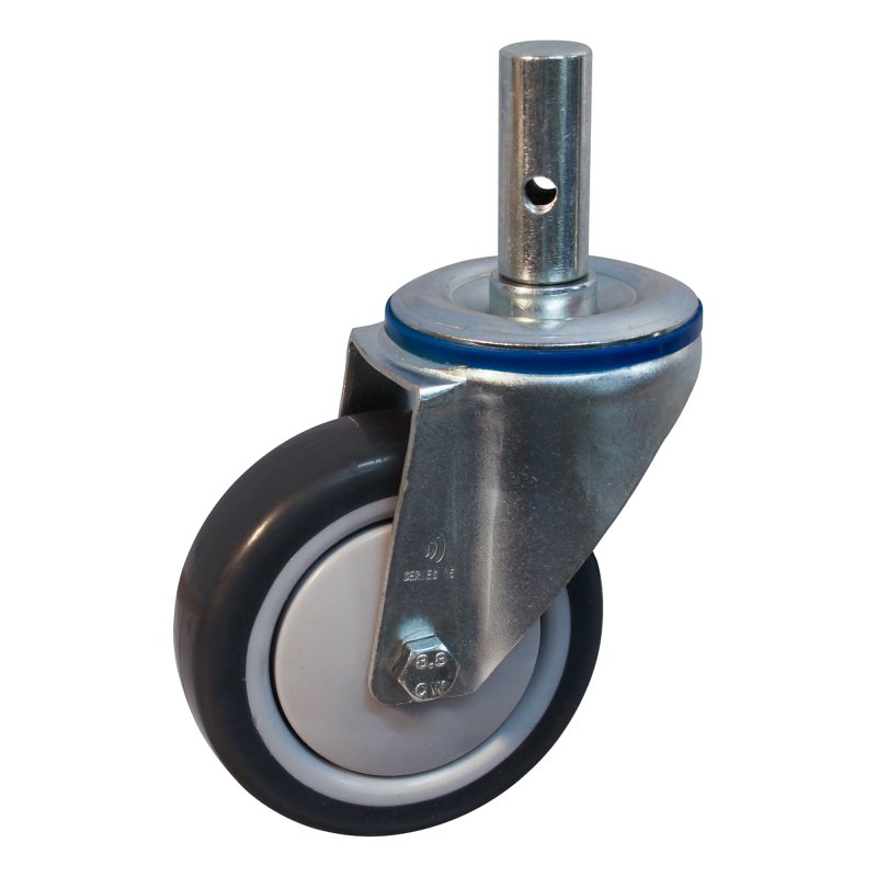 swivel castor 125mm serie 19 ᠆ 15 pin ball bearing
