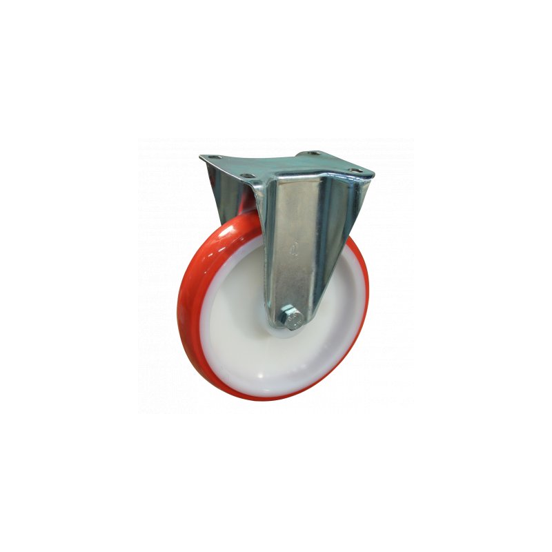Bockrolle 160mm serie 27 ᠆ 12 Plattenbefestigung Rollenlager