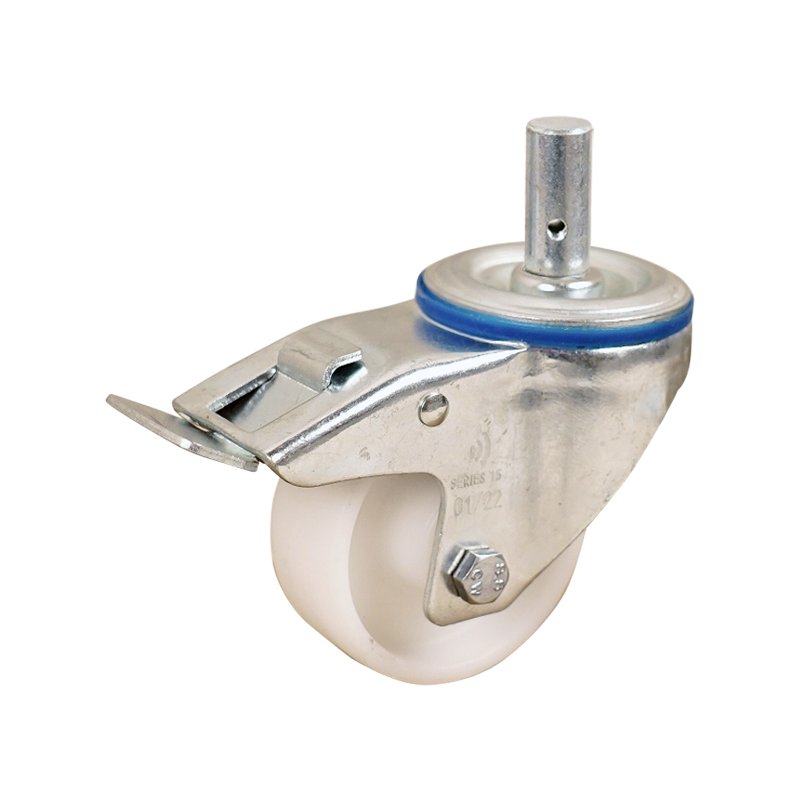 roulette pivotante avec frein 125mm serie 34 ᠆ 15 goupille roulement à rouleaux