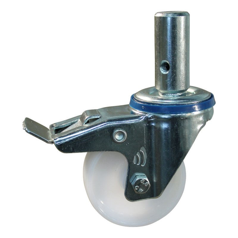 zwenkwiel geremd 100mm serie 34 ᠆ 15 pen glijlager
