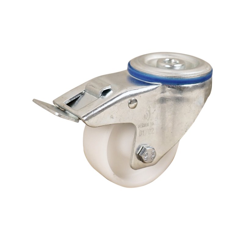 swivel castor with brake 150mm serie 34 ᠆ 15 pin plain bore