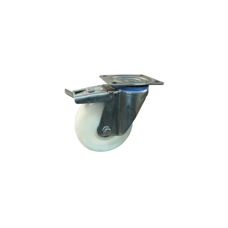 swivel castor with brake 150mm serie 33 ᠆ 35 plate mounting ball bearing