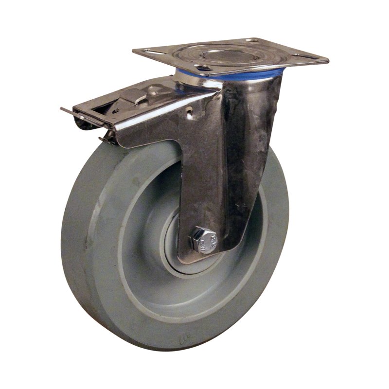 zwenkwiel geremd 200mm serie 14 ᠆ 30 plaatbevestiging kogellager
