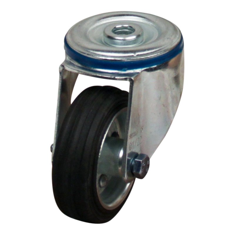 swivel castor 80mm series 02 ᠆ 15 bolt hole roller bearing