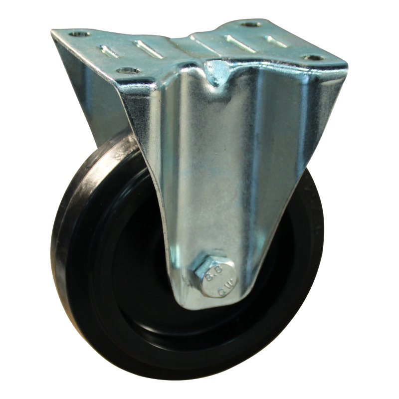 fixed castor 80mm series 07 ᠆ 12 plate mounting roller bearing