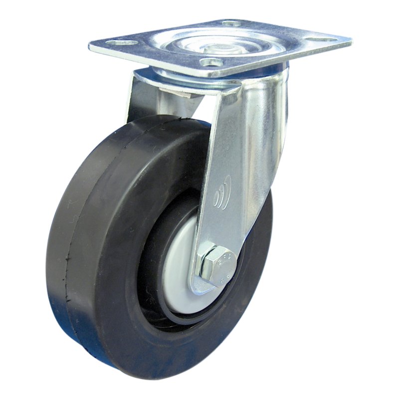 zwenkwiel 80mm serie 07 ᠆ 12 plaatbevestiging kogellager