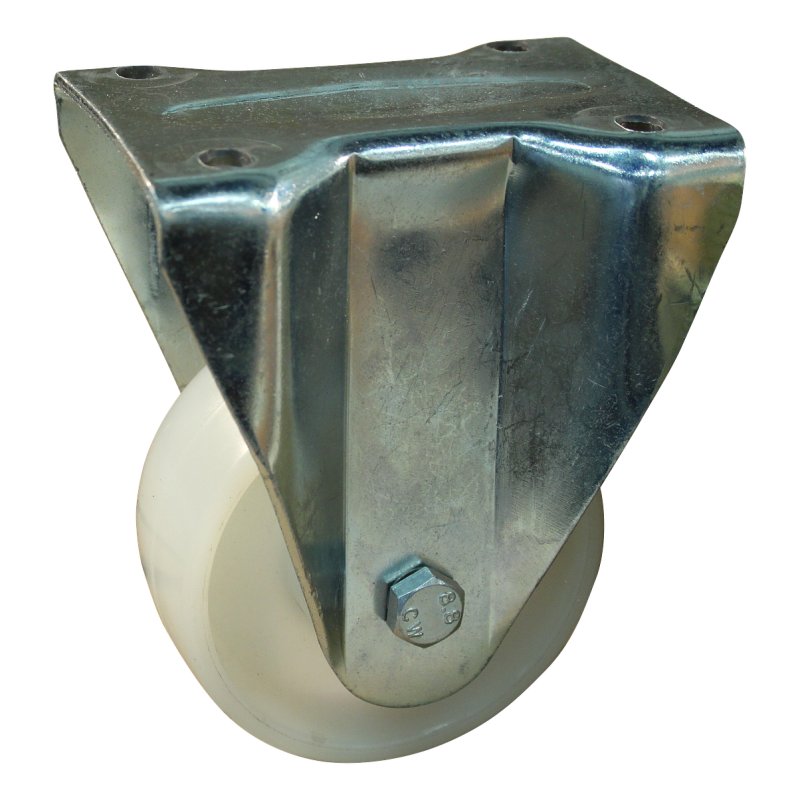 fixed castor 80mm serie 34 ᠆ 32 plate mounting plain bore
