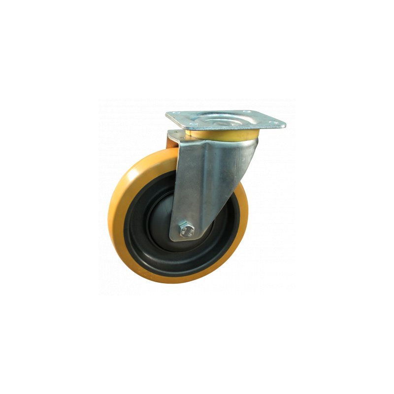 swivel castor 125mm serie 21 ᠆ 16 plate mounting ball bearing