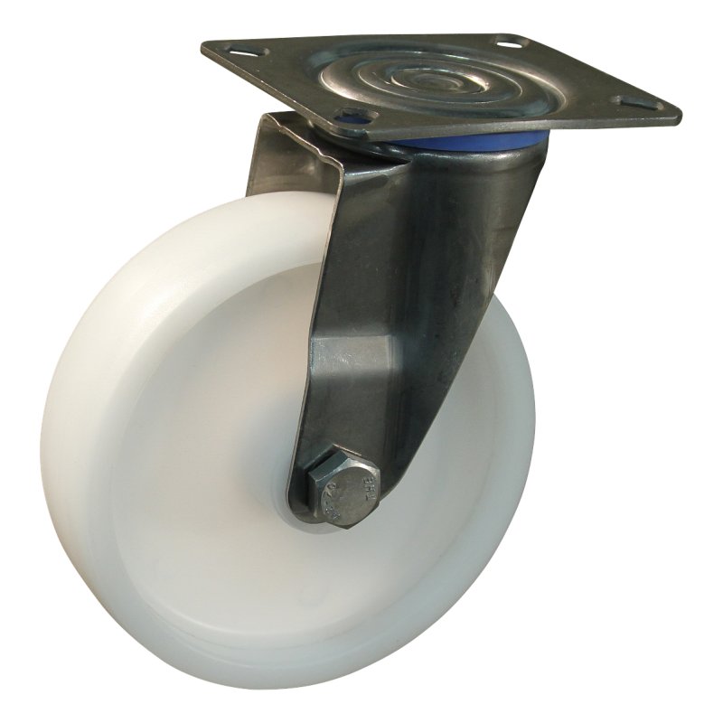zwenkwiel 100mm serie 34 ᠆ 30 plaatbevestiging glijlager