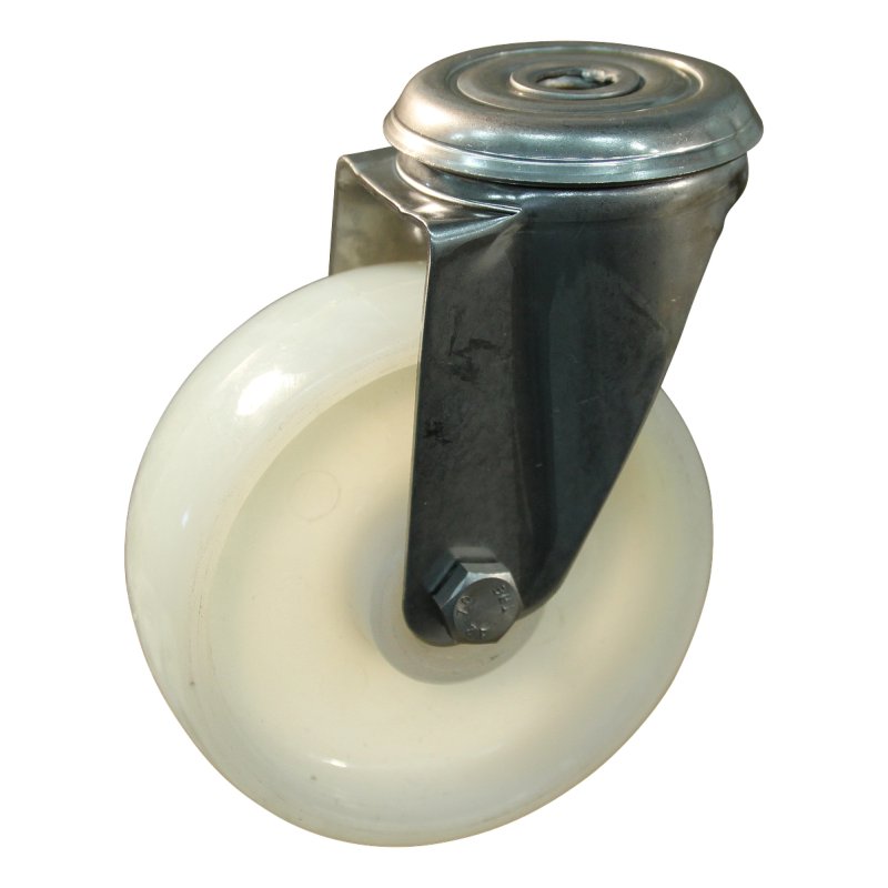 zwenkwiel 150mm serie 34 ᠆ 30 boutgat RVS rollager