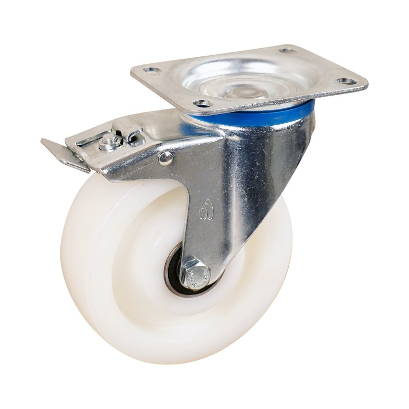 zwenkwiel geremd 160mm serie 33 ᠆ 12 plaatbevestiging kogellager