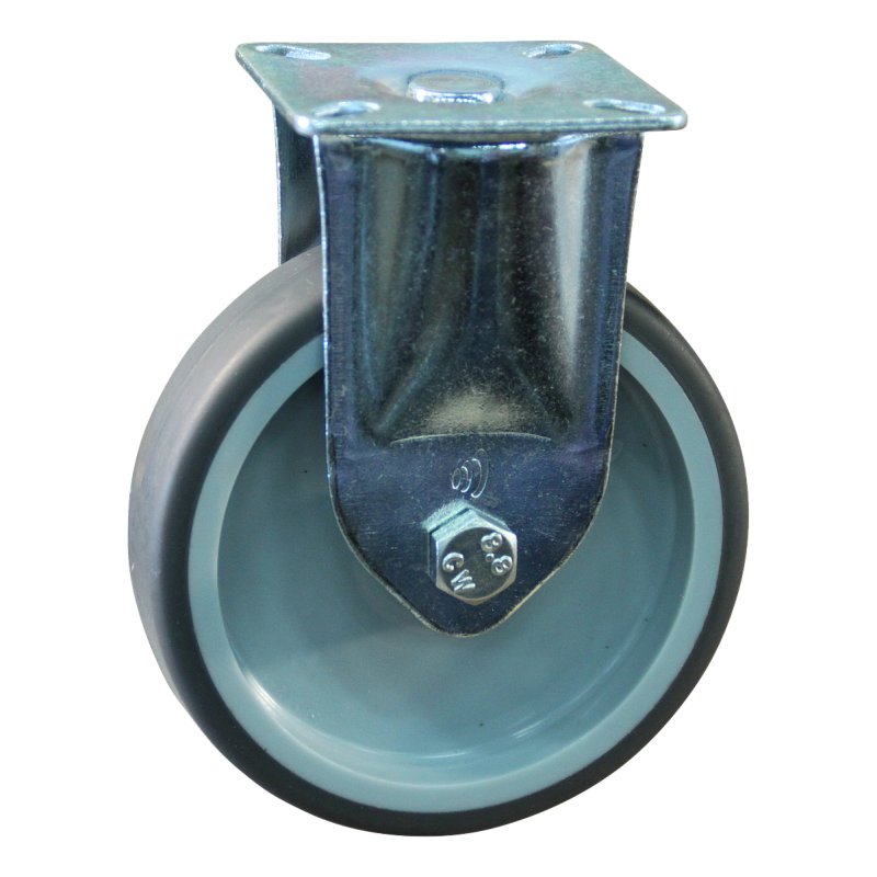 Bockrolle 100mm serie 68 ᠆ 60 Plattenbefestigung Gleitlager