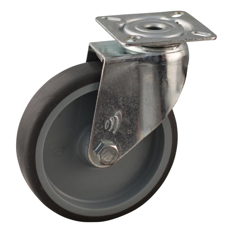 zwenkwiel 100mm serie 68 - 60 plaatbevestiging glijlager