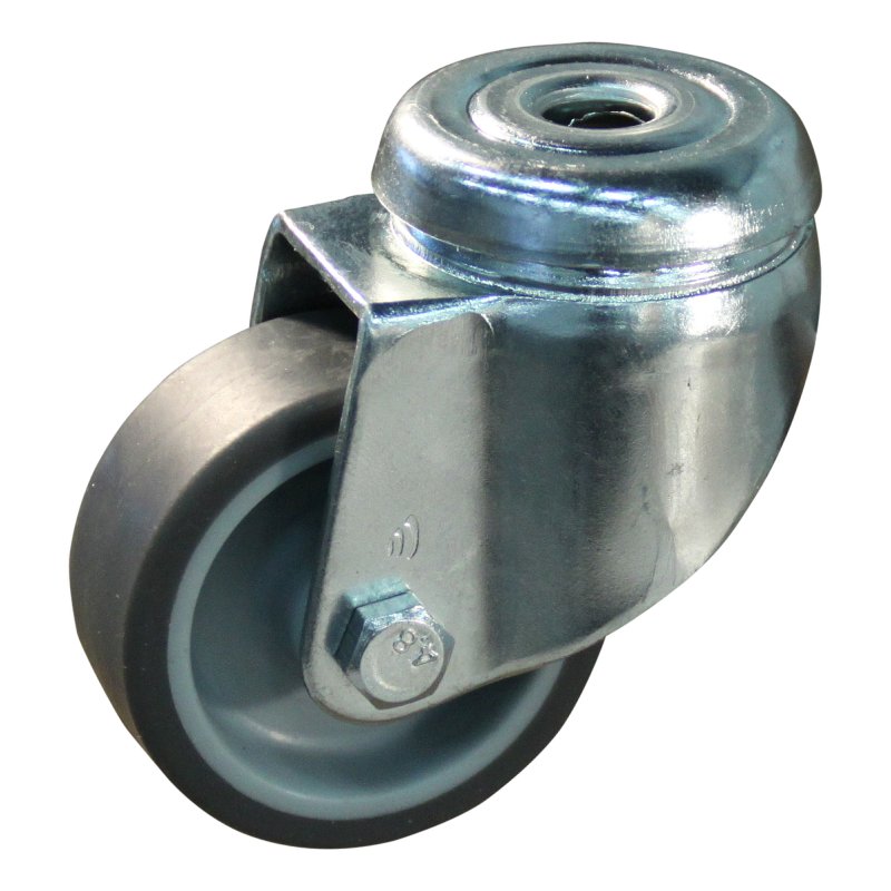 swivel castor 50mm series 68-60 bolt hole plain bore