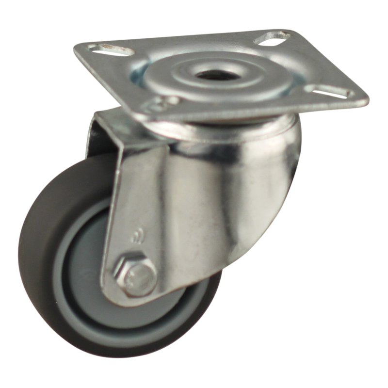 swivel castor 50mm series 68-60 plate mounting ball bearing