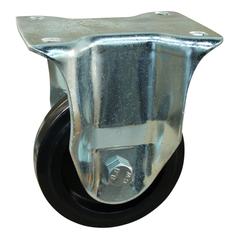fixed castor 125mm series 07 ᠆ 14 plate mounting ball bearing