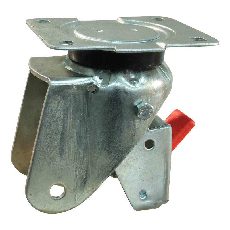 Lenkrolle mit Feststeller 160mm Serie 07 ᠆ 14 Plattenbefestigung Kugellager
