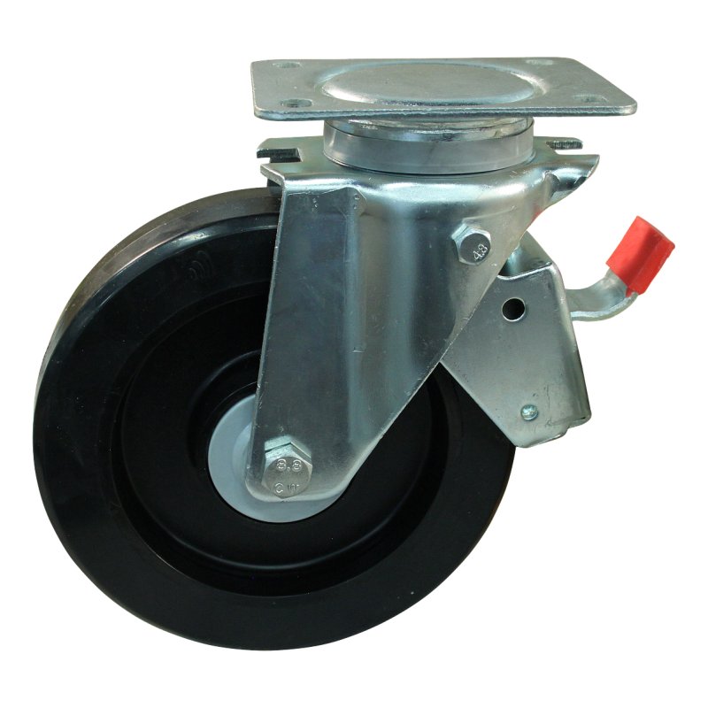 zwenkwiel geremd 200mm serie 07 ᠆ 14 plaatbevestiging kogellager