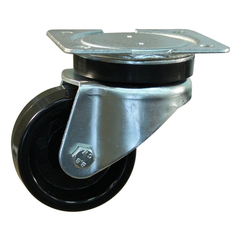 zwenkwiel 80mm serie 35 ᠆ 14 plaatbevestiging glijlager