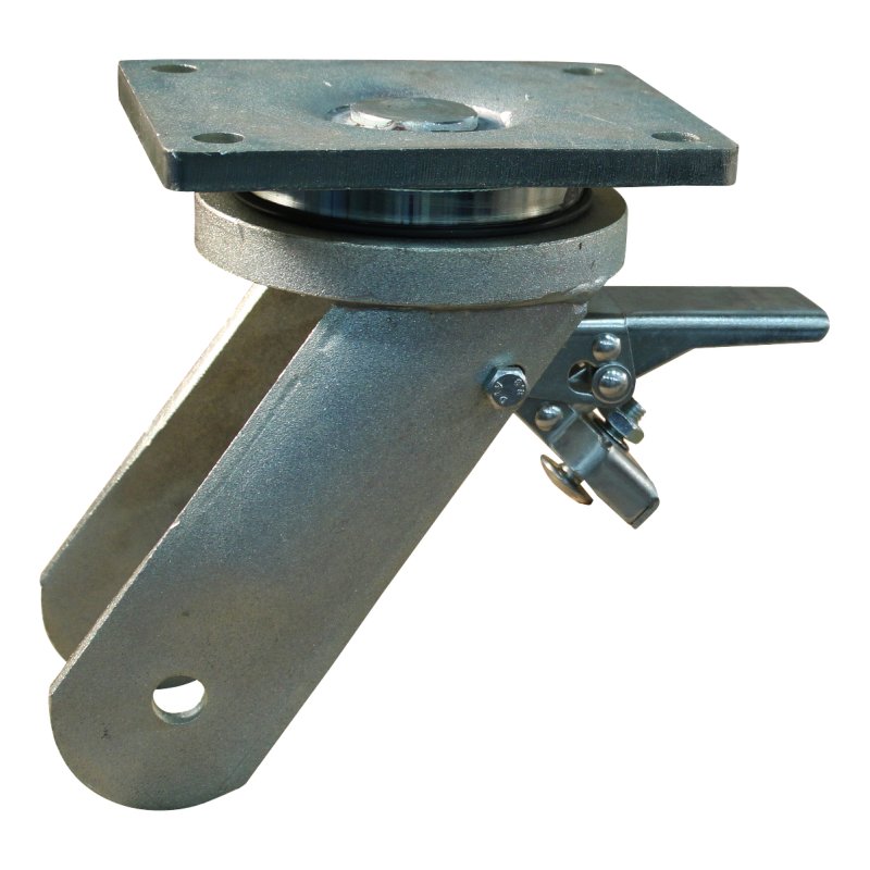zwenkwiel geremd 250mm serie 18 ᠆ 22 plaatbevestiging kogellager