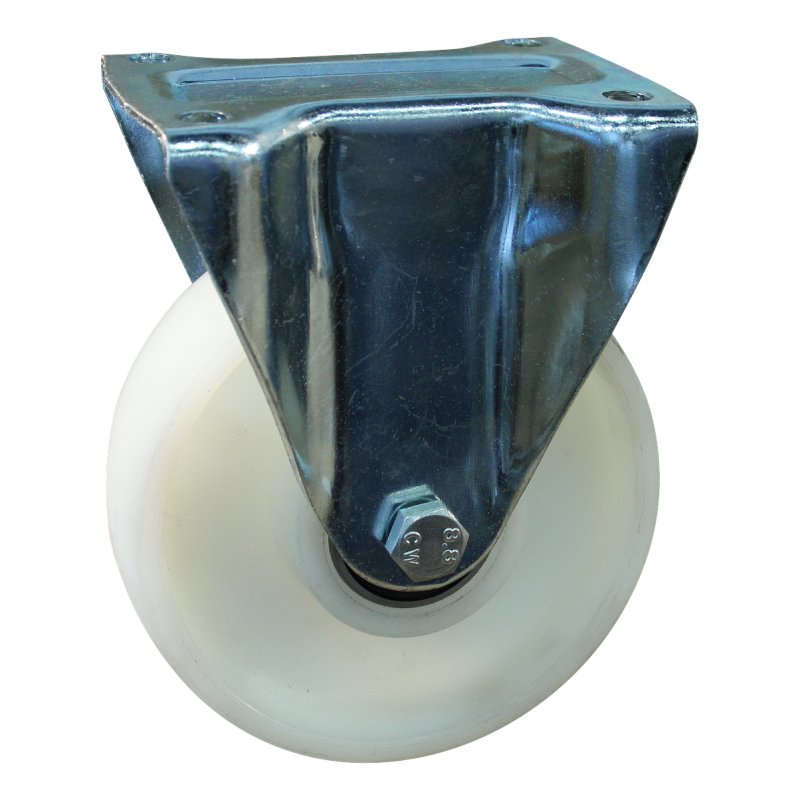 fixed castor 250mm serie 34 ᠆ 91 plate mounting ball bearing
