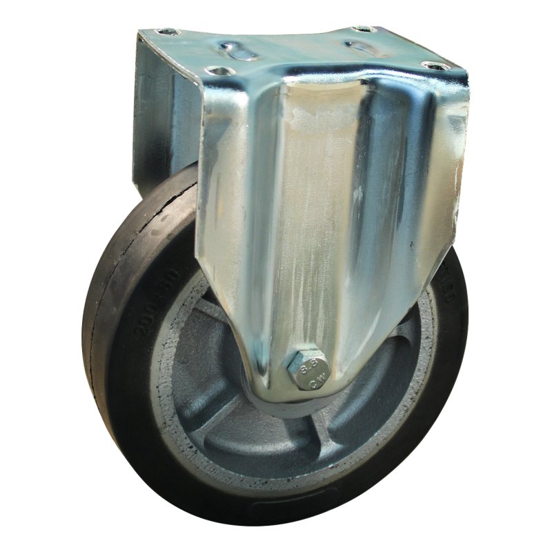 Bockrolle 200mm Serie 04 ᠆ 18 Plattenbefestigung Kugellager