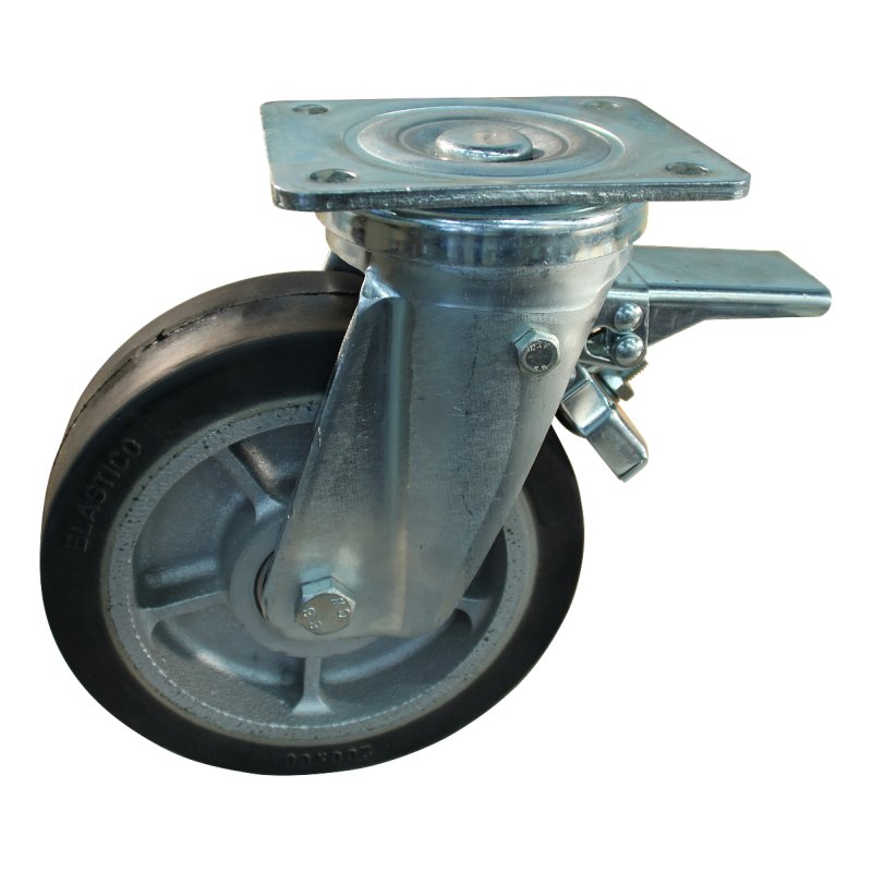 zwenkwiel geremd 200mm serie 04 ᠆ 18 plaatbevestiging kogellager