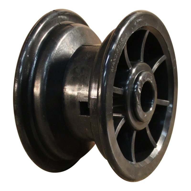 bokwiel 3.00-4 2.10x4 rollager Ø20 NL75mm kunststof V-6605 zwart 91 plaatbevestiging rollager
