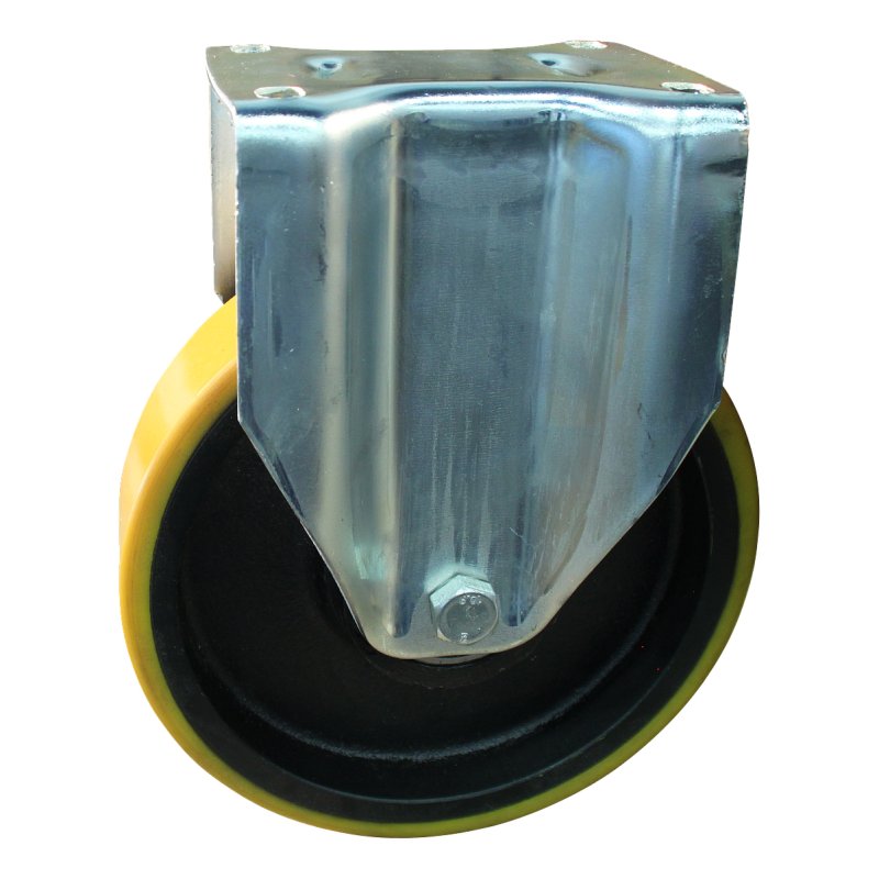 fixed castor 125mm series 28 ᠆ 14 plate mounting ball bearing