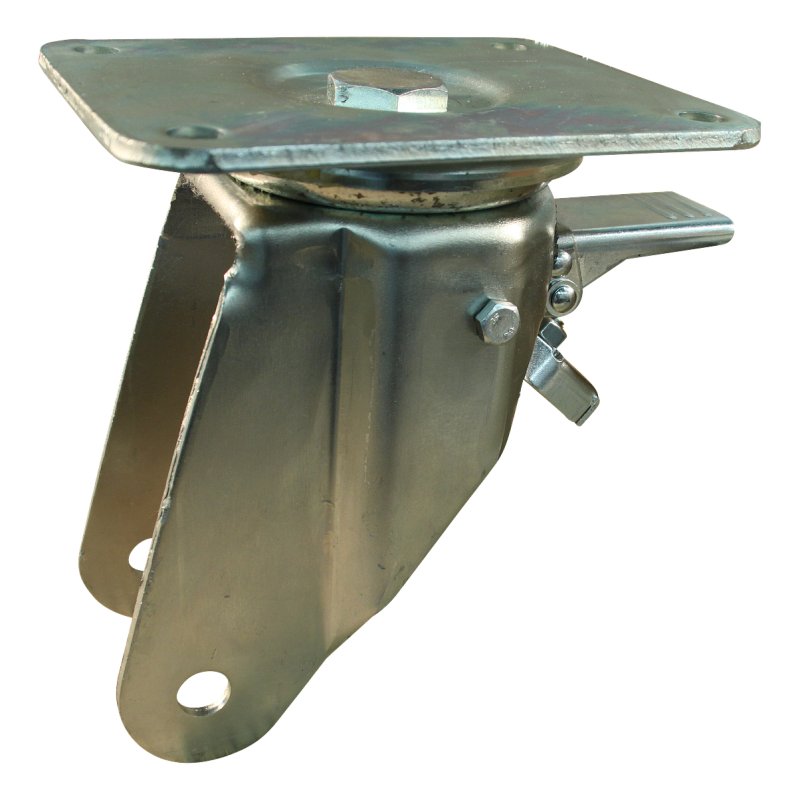 Lenkrolle mit Feststeller 180mm serie 28 ᠆ 18 Plattenbefestigung Kugellager