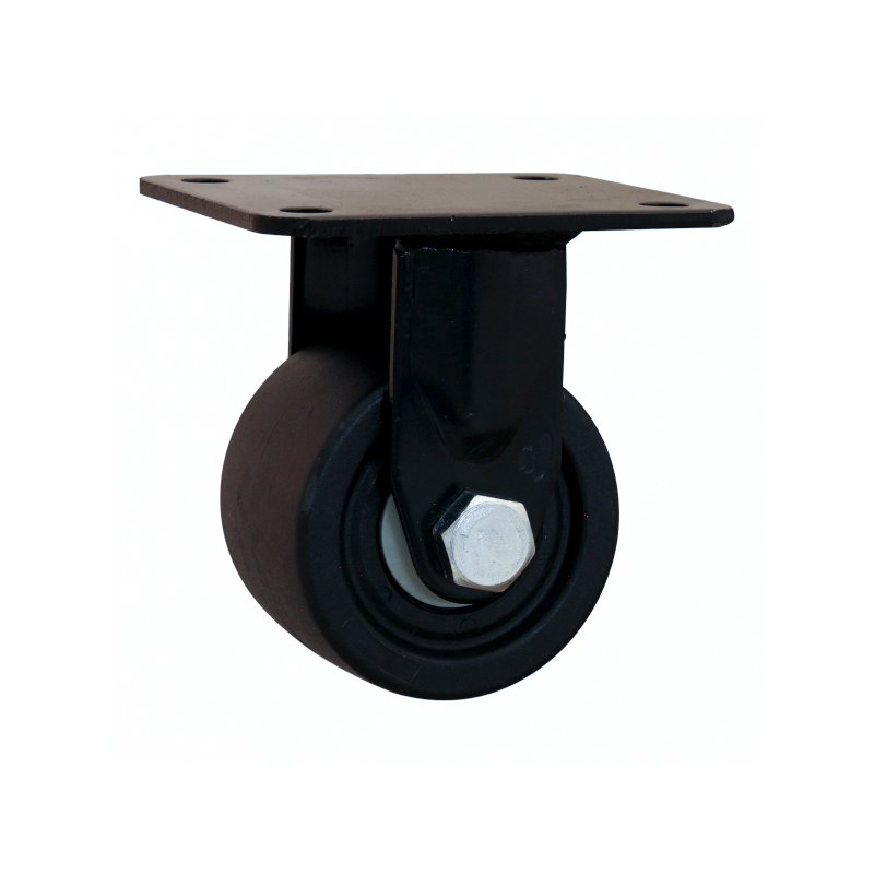 fixed castor 65mm Novio Black series 33 - 26 plate mounting ball bearing