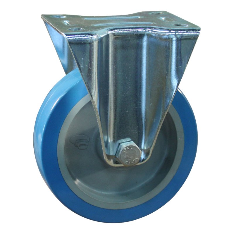 fixed castor 100mm serie 21 ᠆ plate mounting roller bearing