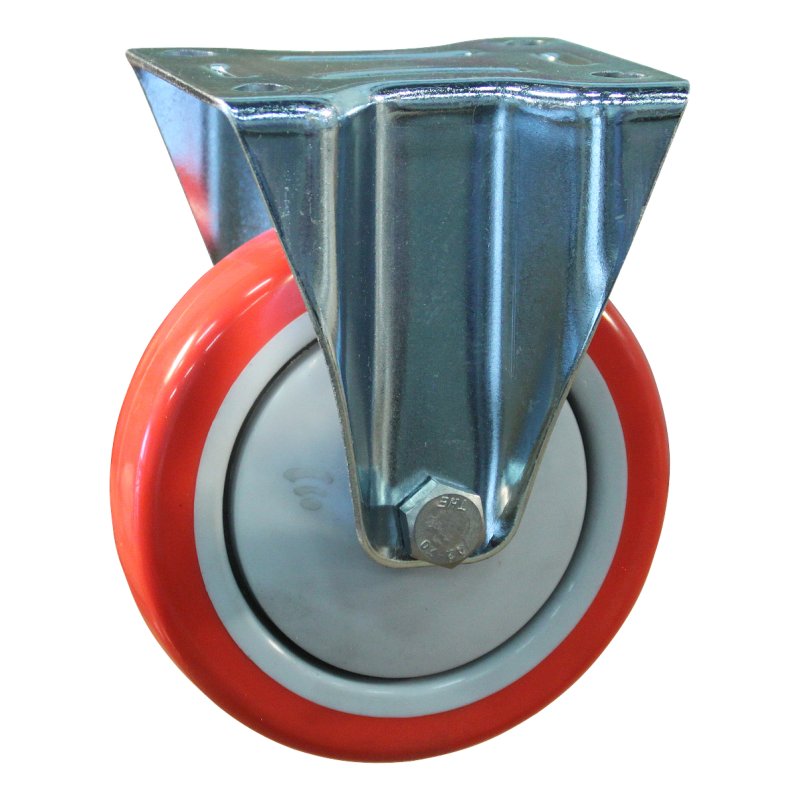 bokwiel 125mm serie 21 ᠆ 15 plaatbevestiging kogellager