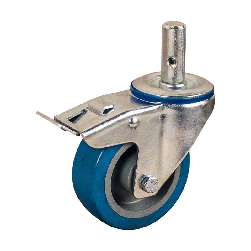 Lenkrolle mit Feststeller 100mm serie 21 ᠆ 15 Zapfen Rollenlager