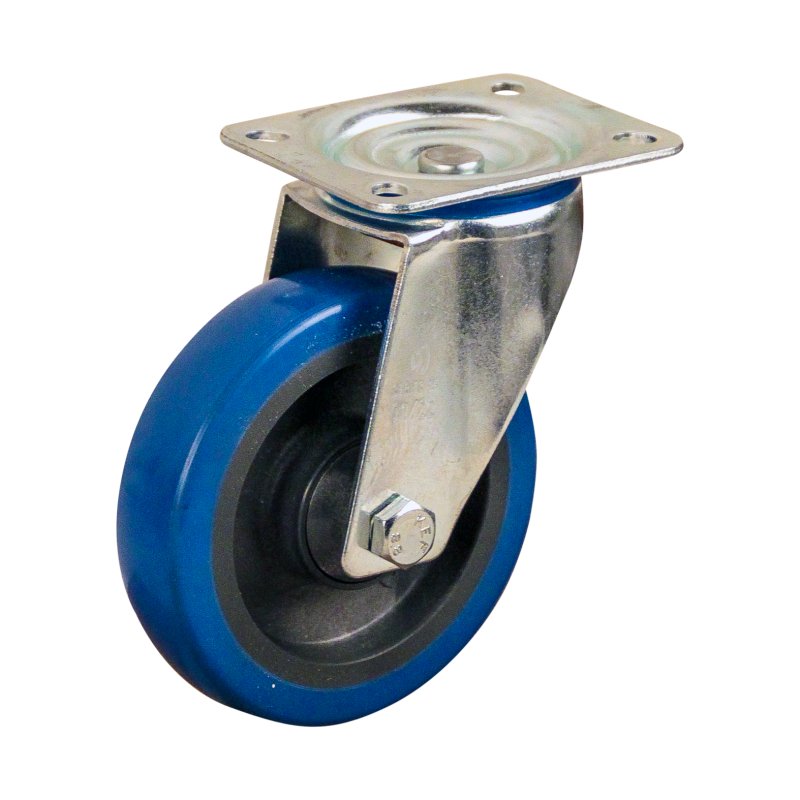 Lenkrolle mit Feststeller 125mm serie 21 ᠆ 15 Rückenloch Kugellager