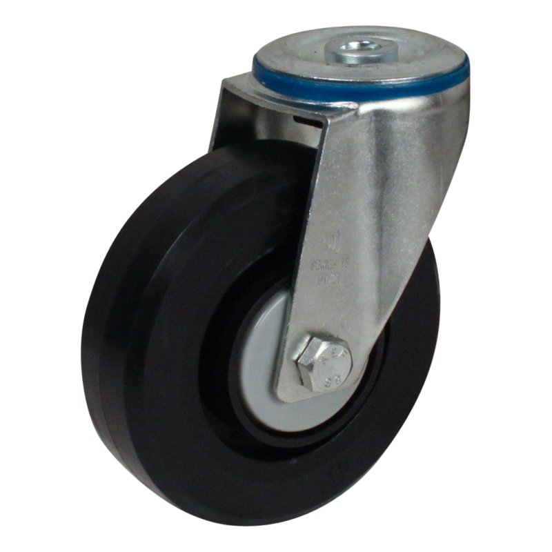 Lenkrolle 125mm Serie 07 ᠆ 15 Rückenloch Kugellager