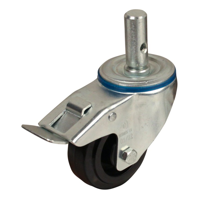 zwenkwiel geremd 80mm serie 07 ᠆ 15 pen rollager