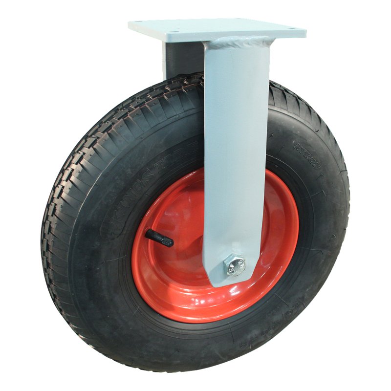bokwiel 4.80/4.00-8 2.50Ax8H2 ET0 NL100mm staal V-6635 rood 20 plaatbevestiging kogellager