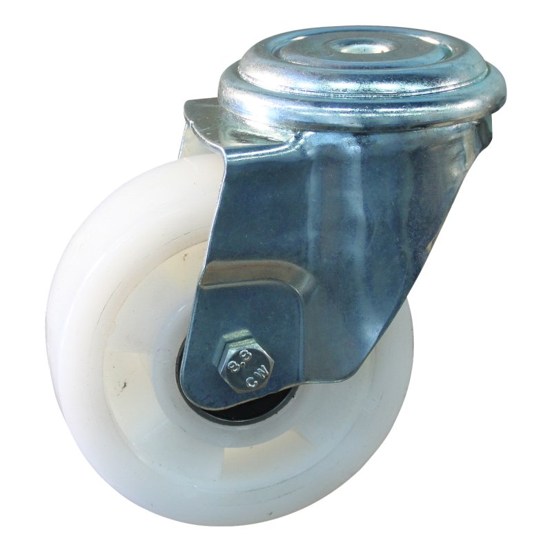 swivel castor 125mm serie 33 ᠆ 91 bolt hole ball bearing
