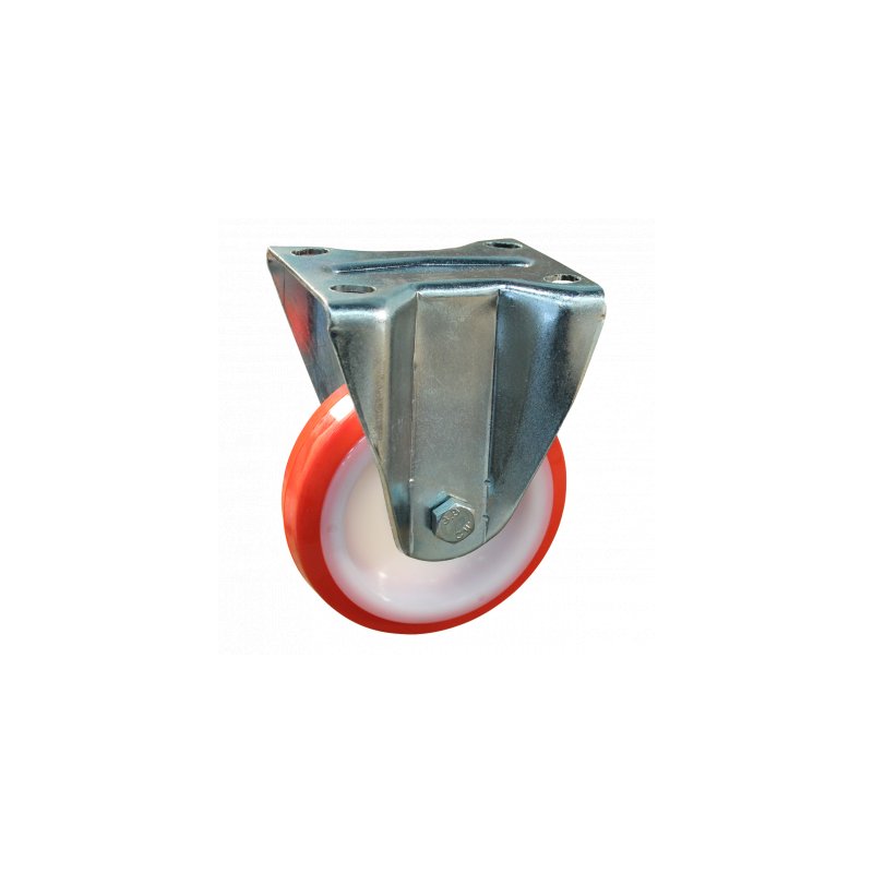 Bockrolle 125mm serie 27 ᠆ 19 Plattenbefestigung Gleitlager