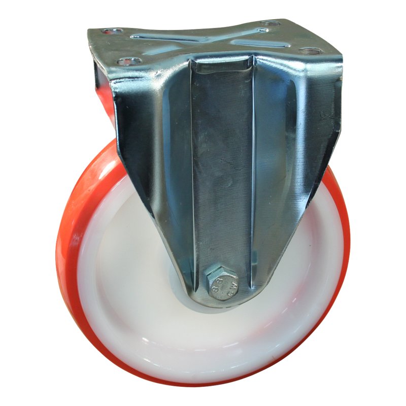 Bockrolle 200mm serie 27 ᠆ 19 Plattenbefestigung Kugellager