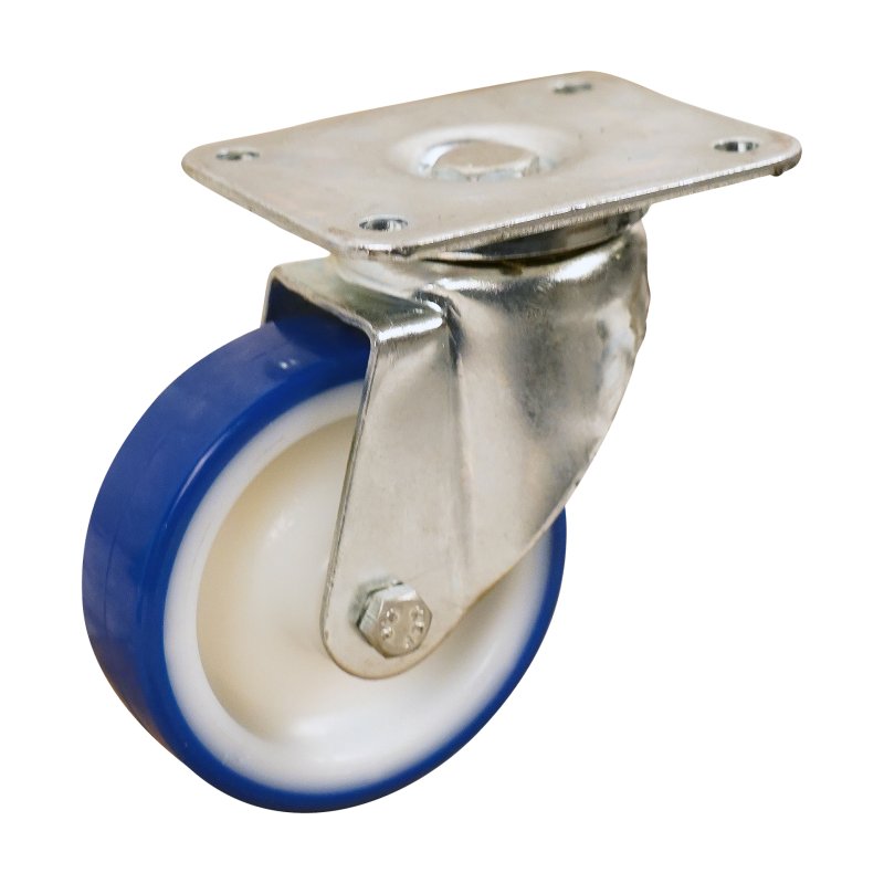 swivel castor 100mm series 27 ᠆ 32 plate mounting SS roller bearing